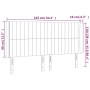 Cabecero con LED de tela color crema 163x16x118/128 cm de , Cabeceros y pies de cama - Ref: Foro24-3124297, Precio: 133,93 €,...