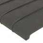Cabecero con LED de terciopelo gris oscuro 163x16x118/128 cm de , Cabeceros y pies de cama - Ref: Foro24-3124243, Precio: 128...