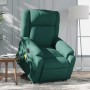 Sillón masaje eléctrico reclinable elevable tela verde oscuro en Sillones | Comprar online en Foru.es
