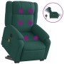 Sillón masaje eléctrico reclinable elevable tela verde oscuro en Sillones | Comprar online en Foru.es