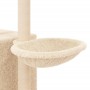 Rascador para gatos con postes de sisal color crema 145 cm en Mobiliario para gatos | Comprar online en Foru.es