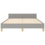 Estructura de cama con cabecero de tela gris claro 140x190 cm de , Camas y somieres - Ref: Foro24-3125211, Precio: 225,36 €, ...