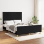 Estructura de cama con cabecero de tela negro 140x190 cm de , Camas y somieres - Ref: Foro24-3125213, Precio: 207,65 €, Descu...