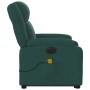 Sillón masaje eléctrico reclinable elevable tela verde oscuro en Sillones | Comprar online en Foru.es
