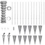 Metal fence with galvanized steel posts stakes 25x1.25 m by vidaXL, fence panels - Ref: Foro24-141508, Price: 328,25 €, Disco...