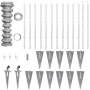 Valla metálica con estacas postes acero galvanizado 25x1,25 m de vidaXL, Paneles de vallas - Ref: Foro24-141508, Precio: 329,...