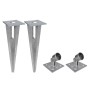 Valla metálica con estacas postes acero galvanizado 25x1,25 m de vidaXL, Paneles de vallas - Ref: Foro24-141508, Precio: 329,...