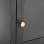 Mesita de noche gris antracita acero y vidrio 40x30x54,5 cm de vidaXL, Mesitas de noche - Ref: Foro24-336054, Precio: 97,53 €...