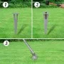 Metal fence with galvanized steel posts stakes 25x1.25 m by vidaXL, fence panels - Ref: Foro24-141508, Price: 328,25 €, Disco...