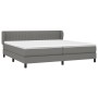 Cama box spring con colchón tela gris oscuro 200x200 cm de , Camas y somieres - Ref: Foro24-3126430, Precio: 578,20 €, Descue...