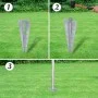 Metal fence with galvanized steel posts stakes 25x1.25 m by vidaXL, fence panels - Ref: Foro24-141508, Price: 328,25 €, Disco...