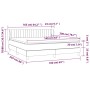 Cama box spring con colchón tela gris taupe 160x200 cm de , Camas y somieres - Ref: Foro24-3126977, Precio: 521,09 €, Descuen...