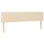 Box spring bed with cream fabric mattress 200x200 cm by , Beds and slatted bases - Ref: Foro24-3126994, Price: 572,25 €, Disc...