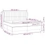 Box spring bed with black fabric mattress 200x200 cm by , Beds and slatted bases - Ref: Foro24-3128151, Price: 654,43 €, Disc...