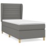Cama box spring con colchón tela gris oscuro 80x200 cm de , Camas y somieres - Ref: Foro24-3128558, Precio: 343,58 €, Descuen...