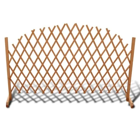 Valla enrejada de madera maciza 180x100 cm de vidaXL, Paneles de vallas - Ref: Foro24-41296, Precio: 37,38 €, Descuento: %