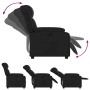Sillón reclinable eléctrico de cuero sintético negro en Sillones | Comprar online en Foru.es