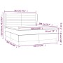 Cama box spring con colchón terciopelo gris claro 160x200 cm de , Camas y somieres - Ref: Foro24-3129279, Precio: 543,90 €, D...