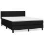 Box spring bed with black fabric mattress 140x190 cm by , Beds and slatted bases - Ref: Foro24-3129867, Price: 433,18 €, Disc...