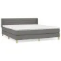 Boxspringbett mit dunkelgrauer Stoffmatratze 160x200 cm von , Betten und Lattenroste - Ref: Foro24-3130362, Preis: 492,55 €, ...