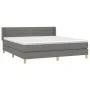 Boxspringbett mit dunkelgrauer Stoffmatratze 160x200 cm von , Betten und Lattenroste - Ref: Foro24-3130362, Preis: 492,55 €, ...