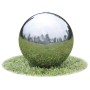 Fuente cascada esfera con LEDs de jardín acero inoxidable 40 cm de vidaXL, Fuentes y cascadas - Ref: Foro24-41684, Precio: 18...