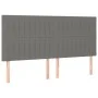 Box spring bed with dark gray fabric mattress 160x200 cm by , Beds and slatted bases - Ref: Foro24-3131602, Price: 574,35 €, ...