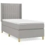 Box spring bed with light gray fabric mattress 80x200 cm by , Beds and slatted bases - Ref: Foro24-3132105, Price: 314,81 €, ...