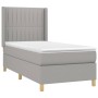 Cama box spring con colchón tela gris claro 80x200 cm de , Camas y somieres - Ref: Foro24-3132105, Precio: 321,13 €, Descuent...