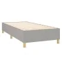 Box spring bed with light gray fabric mattress 80x200 cm by , Beds and slatted bases - Ref: Foro24-3132105, Price: 314,81 €, ...
