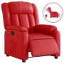 Sillón reclinable eléctrico de cuero sintético rojo en Sillones | Comprar online en Foru.es