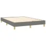 Box spring bed mattress and LED lights dark gray fabric 140x200 cm by , Beds and slatted bases - Ref: Foro24-3133878, Price: ...