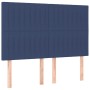 Cama box spring colchón y luces LED tela azul 140x190 cm de , Camas y somieres - Ref: Foro24-3135595, Precio: 505,80 €, Descu...