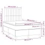 Boxspringbett mit Stoffmatratze und hellgrauer LED 120x200 cm von , Betten und Lattenroste - Ref: Foro24-3135581, Preis: 414,...