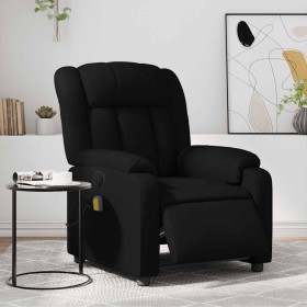 Sillón de masaje reclinable eléctrico cuero sintético negro en Sillones | Comprar online en Foru.es