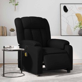 Sillón de masaje reclinable eléctrico cuero sintético negro en Sillones | Comprar online en Foru.es