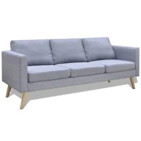 Sofá de 3 plazas de tela gris claro by vidaXL, Sofas - Ref: Foro24-242219, Price: 308,66 €, Discount: %