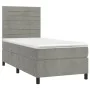 Boxspringbett mit Matratze und hellgrauem LED-Samt 80x200 cm von , Betten und Lattenroste - Ref: Foro24-3136149, Preis: 314,6...