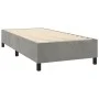 Box spring bed with mattress and LED light gray velvet 80x200 cm by , Beds and slatted bases - Ref: Foro24-3136149, Price: 31...