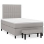 Cama box spring con colchón tela gris claro 120x200 cm de , Camas y somieres - Ref: Foro24-3136741, Precio: 426,53 €, Descuen...