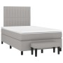 Cama box spring con colchón tela gris claro 120x200 cm de , Camas y somieres - Ref: Foro24-3136741, Precio: 426,53 €, Descuen...