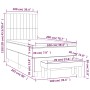 Cama box spring con colchón tela gris oscuro 100x200 cm de , Camas y somieres - Ref: Foro24-3136734, Precio: 379,02 €, Descue...
