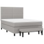 Cama box spring con colchón tela gris claro 140x200 cm de , Camas y somieres - Ref: Foro24-3136757, Precio: 523,89 €, Descuen...