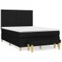 Box spring bed with black fabric mattress 140x190 cm by , Beds and slatted bases - Ref: Foro24-3137311, Price: 495,70 €, Disc...