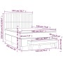 Cama box spring con colchón terciopelo gris claro 140x190 cm de , Camas y somieres - Ref: Foro24-3137959, Precio: 593,75 €, D...