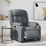 Sillón de masaje reclinable eléctrico cuero sintético gris en Sillones | Comprar online en Foru.es