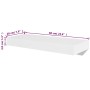 Estantes flotantes de pared 2 uds MDF blanco para libros/DVD de vidaXL, Estantes y estanterías - Ref: Foro24-242183, Precio: ...