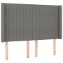 Cama box spring colchón y luces LED tela gris oscuro 140x200 cm de , Camas y somieres - Ref: Foro24-3139038, Precio: 520,20 €...