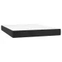 Box spring bed with mattress and LED black velvet 140x200 cm by , Beds and slatted bases - Ref: Foro24-3139687, Price: 473,30...