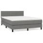 Boxspringbett mit dunkelgrauer Stoffmatratze 140x190 cm von , Betten und Lattenroste - Ref: Foro24-3140210, Preis: 460,43 €, ...